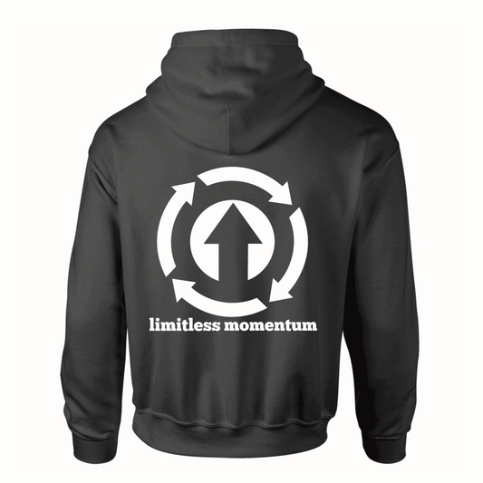 "Just Show Up" Hoodie - Charcoal