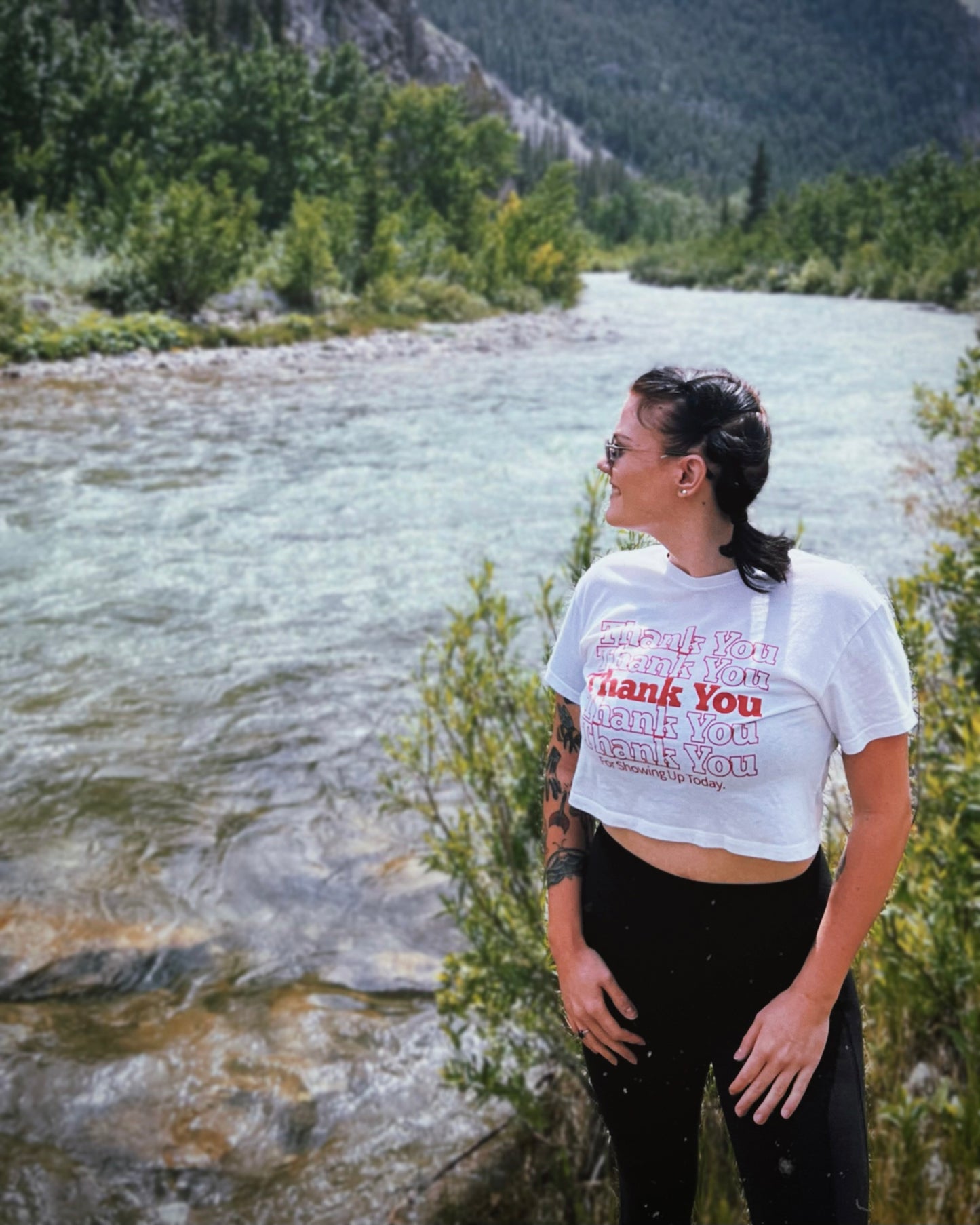 "Thank You" Crop Top