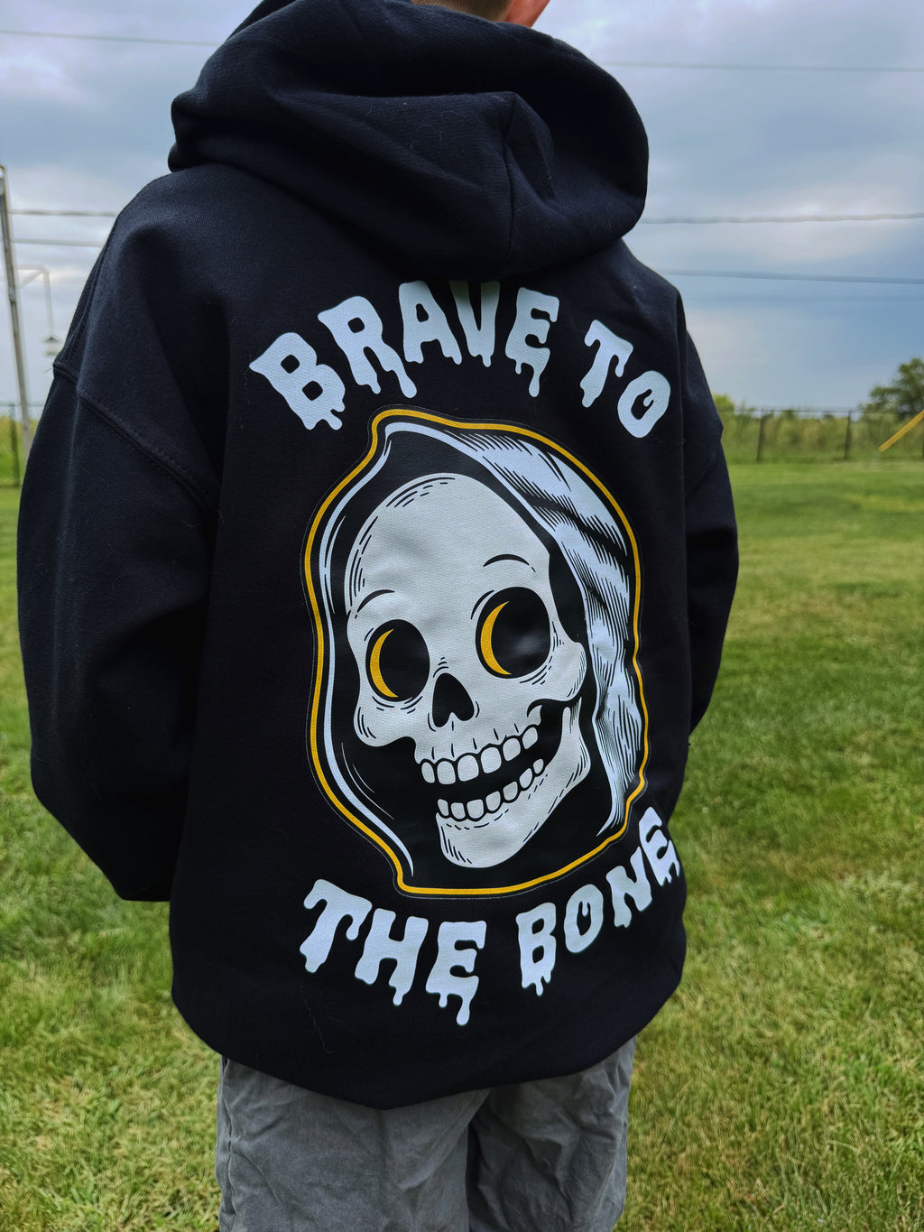 "Brave To The Bone" - Youth Hoodie